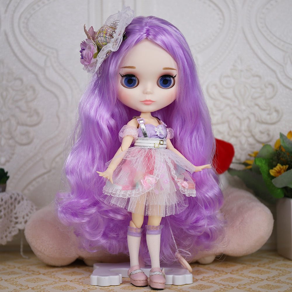 Shiny Faced 30cm Blyth Doll with DIY Toy Joints and White Skin - ToylandEU