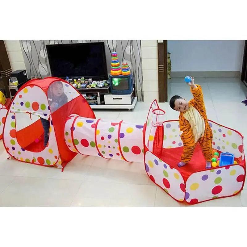  IMBABY 3 in 1 Ball Pool Folding Tent Tunnel for Kids -  ToylandEU™