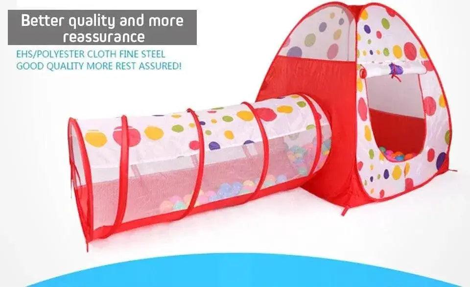  IMBABY 3 in 1 Ball Pool Folding Tent Tunnel for Kids -  ToylandEU™