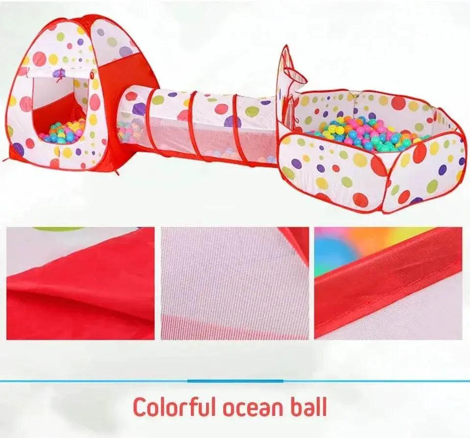  IMBABY 3 in 1 Ball Pool Folding Tent Tunnel for Kids -  ToylandEU™