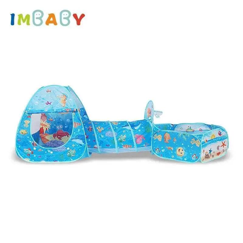  IMBABY 3 in 1 Ball Pool Folding Tent Tunnel for Kids -  ToylandEU™