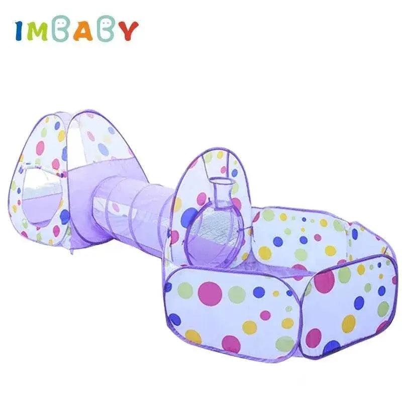  IMBABY 3 in 1 Ball Pool Folding Tent Tunnel for Kids -  ToylandEU™
