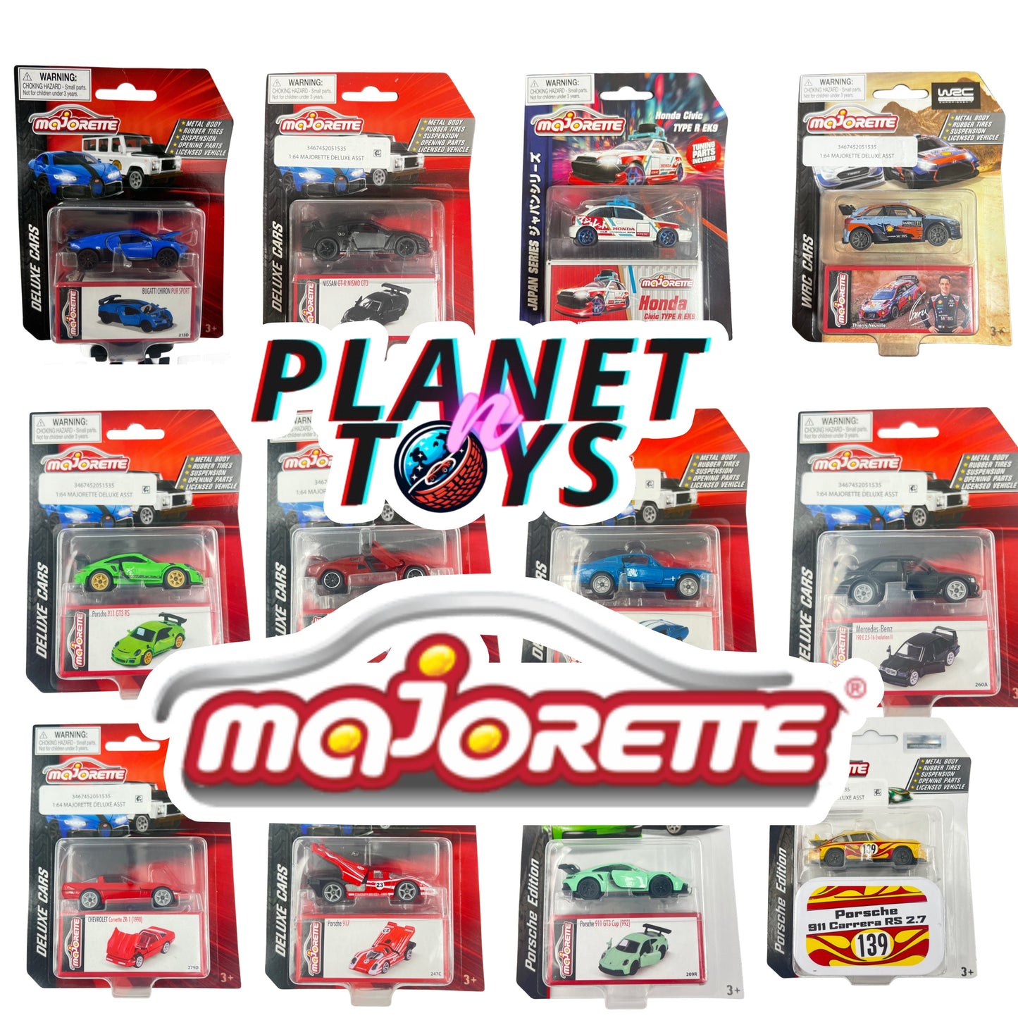 Majorette Diecast Cars 1 64 Scale Assorted Collectible Set