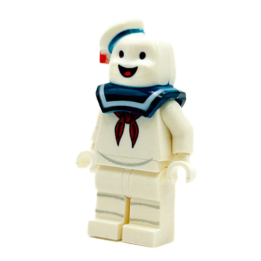 Custom Lego Minifigure | Marshmallow Man | Printed Head With Genuine Parts