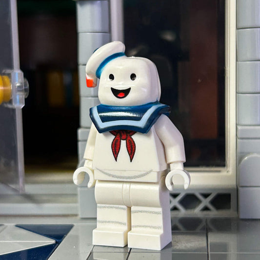 Custom Lego Minifigure | Marshmallow Man | Printed Head With Genuine Parts