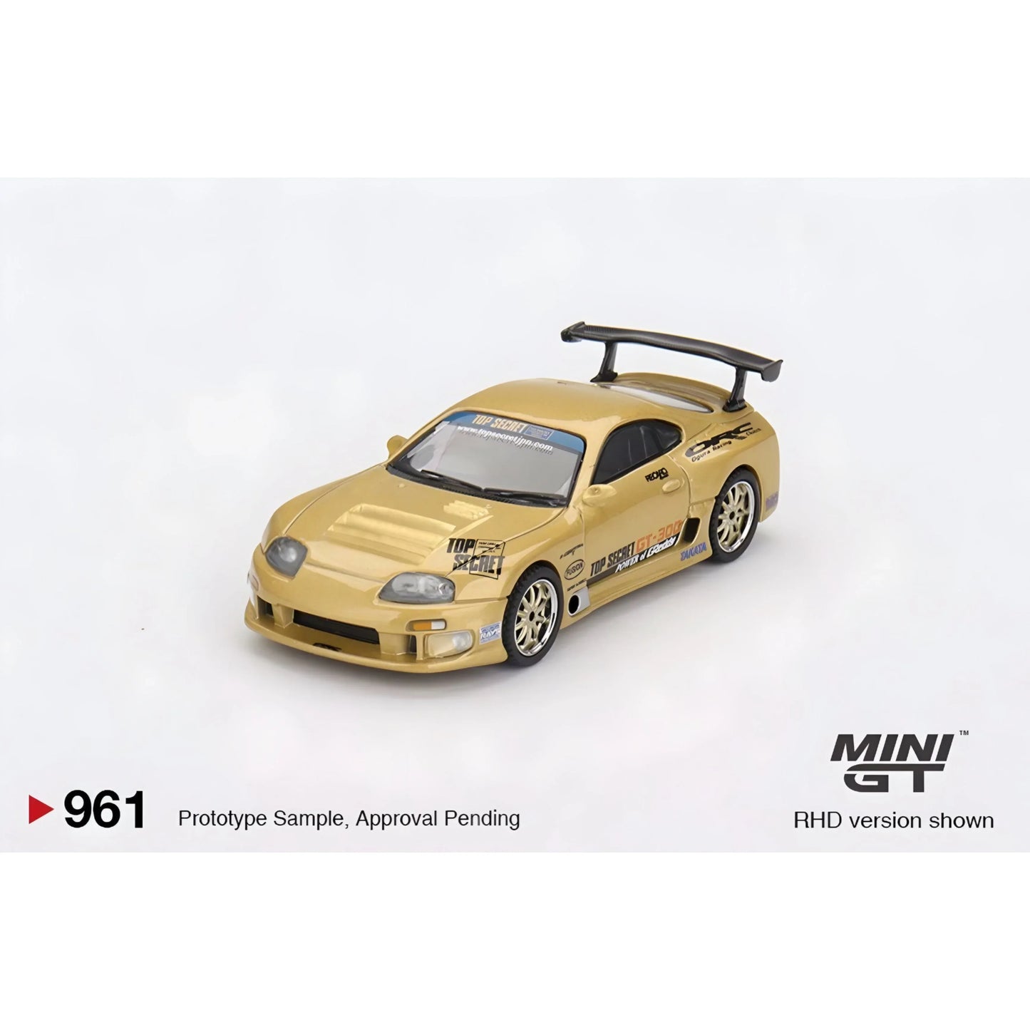 Mini GT Toyota Supra A80 Diecast Gold Top Secret Limited - ToylandEU