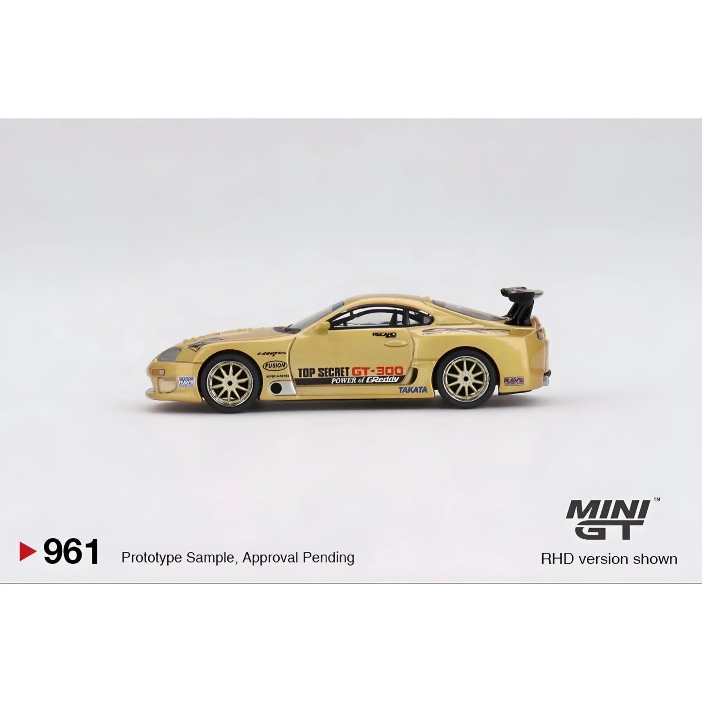 Mini GT Toyota Supra A80 Diecast Gold Top Secret Limited - ToylandEU