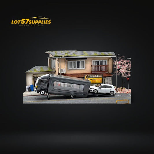 Diecast Hino 500 Diecast Truck With Outriggers And Fully Functional Bed