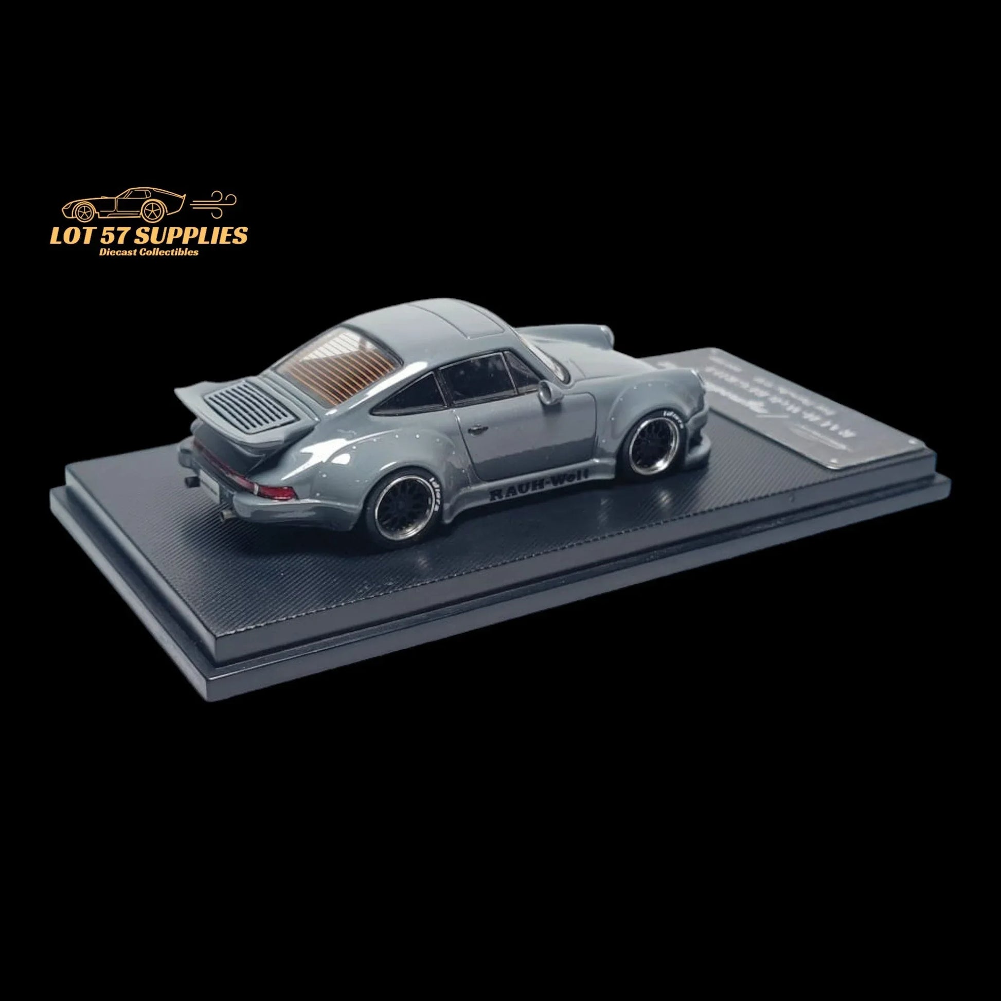MC Porsche RWB 930 Cement Grey Ducktail Diecast 1:64 - ToylandEU