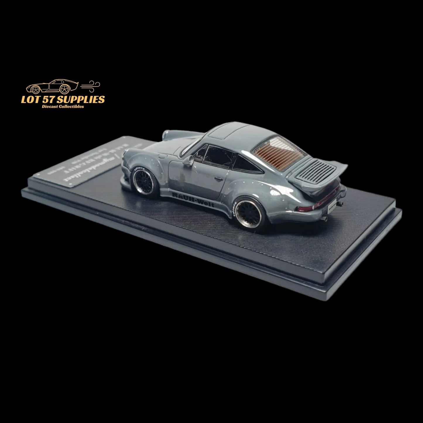 MC Porsche RWB 930 Cement Grey Ducktail Diecast 1:64 - ToylandEU