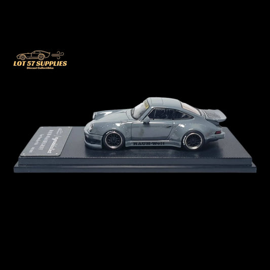 MC Porsche RWB 930 Cement Grey Ducktail Diecast 1:64 - ToylandEU