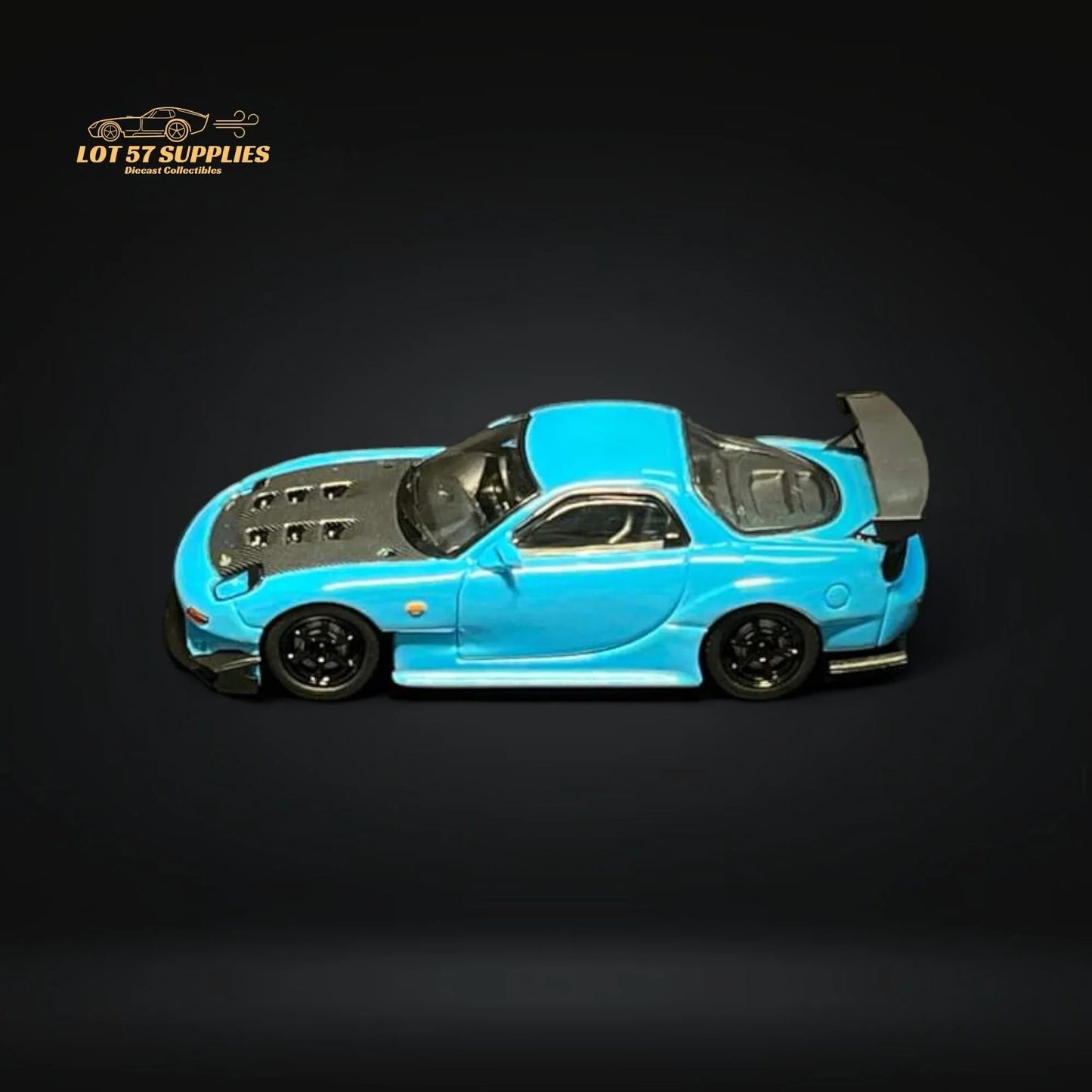123 Hobby Mazda FD3S RX-7 in Baby Blue 1:64 - ToylandEU