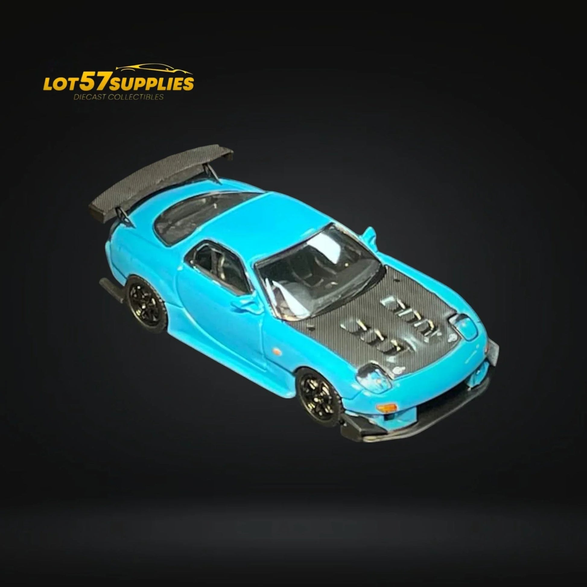 123 Hobby Mazda FD3S RX-7 in Baby Blue 1:64 - ToylandEU