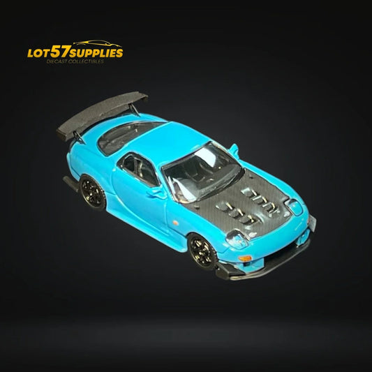 123 Hobby Mazda FD3S RX-7 in Baby Blue 1:64 - ToylandEU