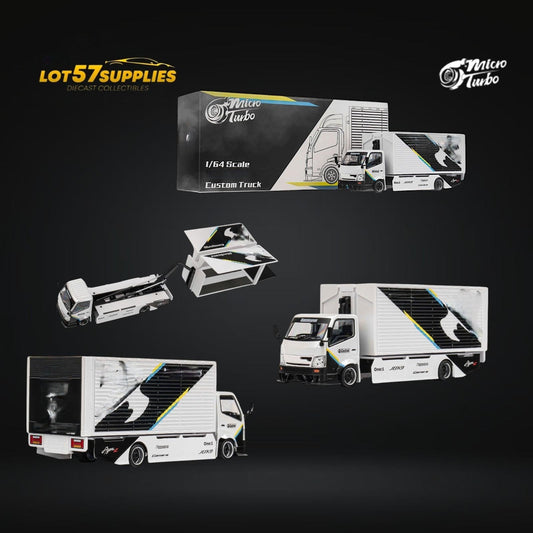 Diecast Hino 300 Diecast Box Truck 1:64 With Custom Livery