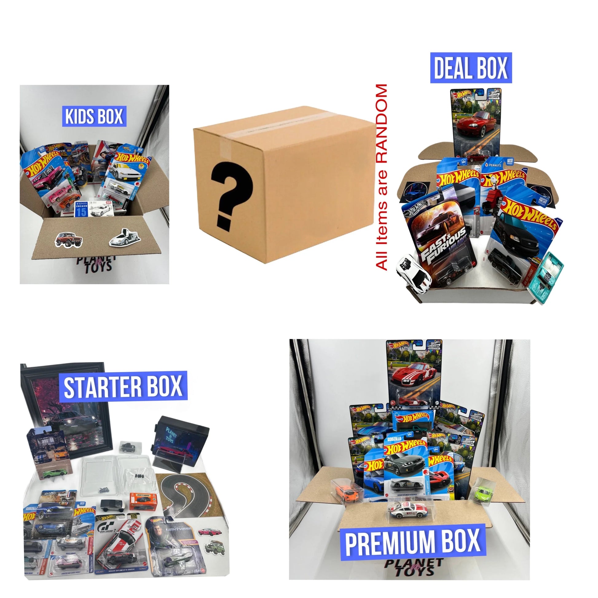 Planet n Toys Diecast Box 1:64 Assorted Collectible Hotwheels/Matchbox - ToylandEU