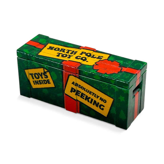Christmas North Pole Toy Co. BrickArms Crate | New Loose Condition | Holiday Display | B3 Customs