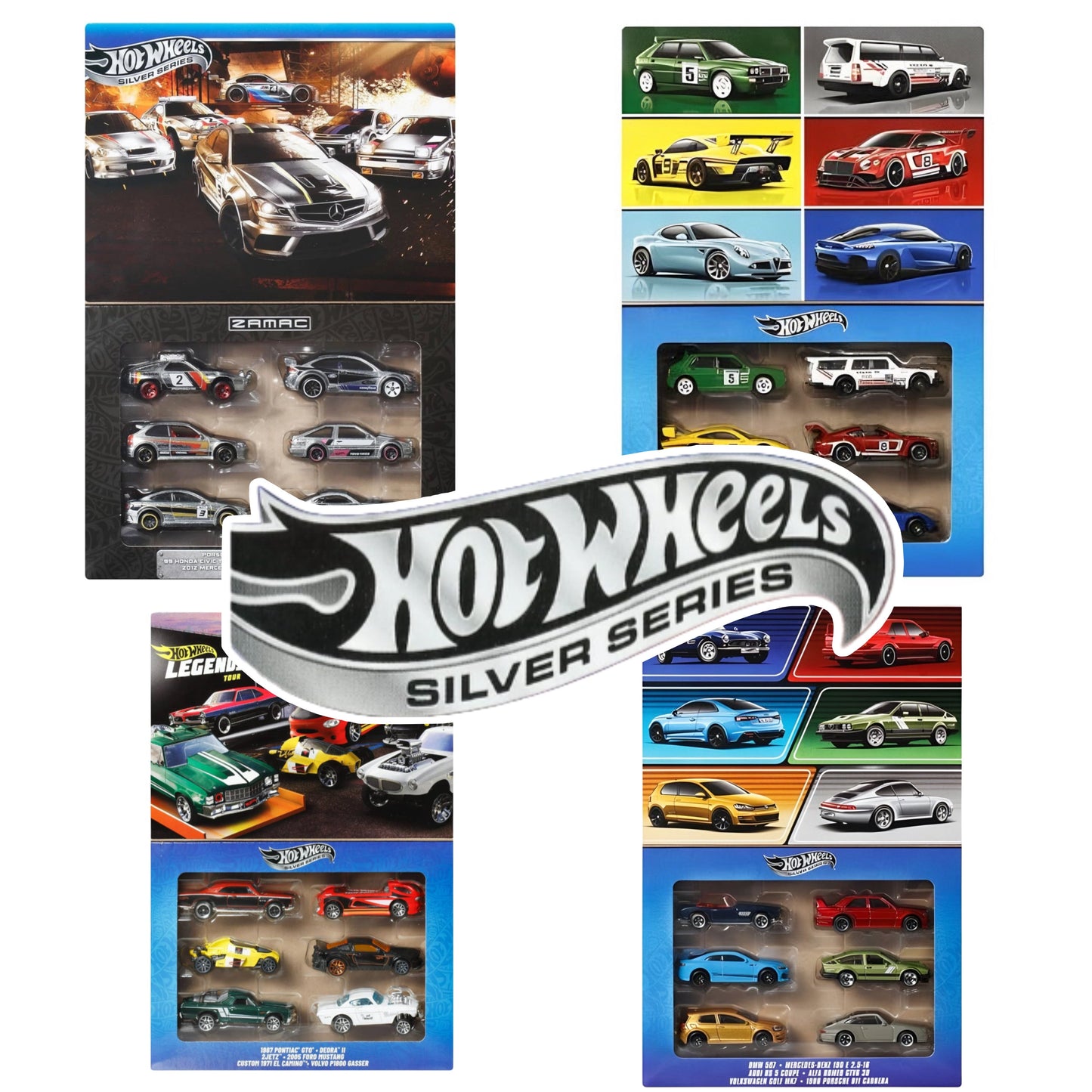 Hot Wheels Euro Style Die-Cast Cars Deluxe Multipack