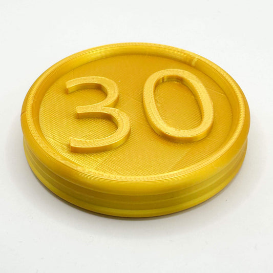Life-Size 30 Cent Coin | Cosplay Prop | Oversized Treasure | B3 Customs