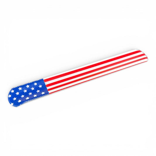 USA Flag Slap Bracelet | Old-School Fun | All-American Style | Patriotic Accessory