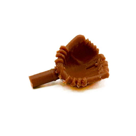 Brown Baseball Glove Left Hand | 3D Printed | Minifig Accessory | B3 Customs