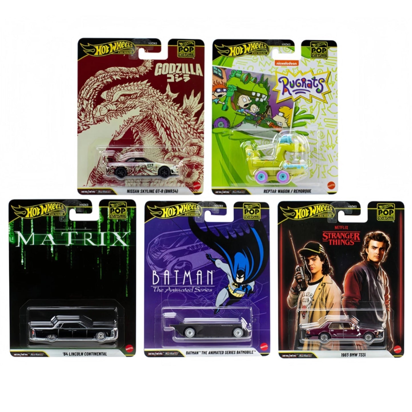 Hot Wheels Premium Diecast Cars Assorted Pop Culture