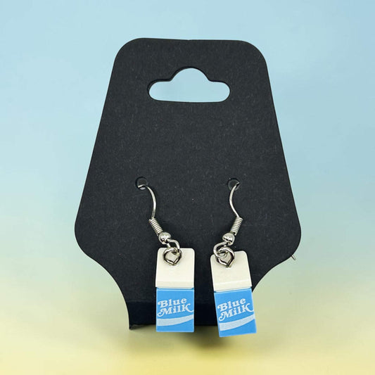 Blue Milk Brick Earrings | Galaxy Far Far Away | LEGO Parts | B3 Customs