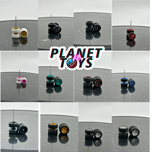 Realistic Drive Rubber Wheels for Diecast Cars One Sixty Four