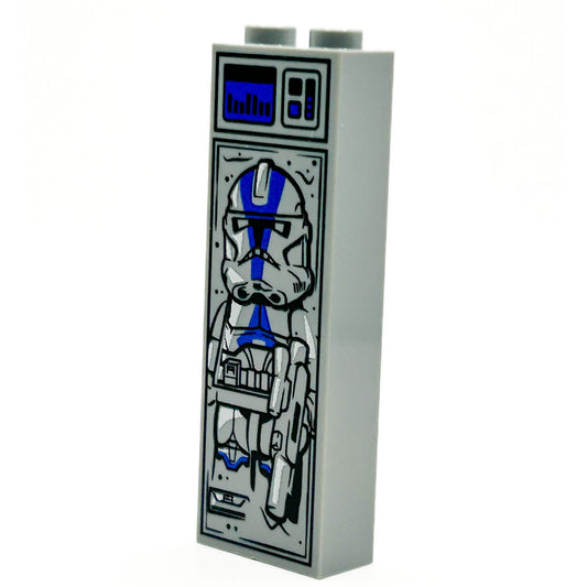 P2 501st Trooper In Carbonite | 1x2x5 Brick | Custom Printed LEGO Part | B3 Customs