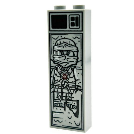 NYA In Carbonite | 1x2x5 Brick | Custom Printed LEGO Part | B3 Customs
