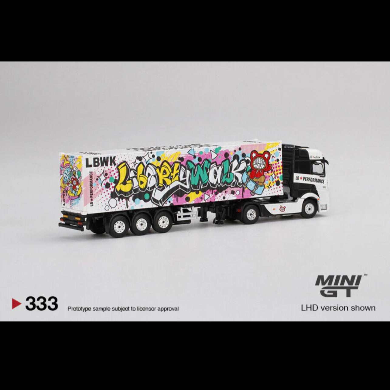 Mercedes Benz Actros 1:64 Diecast Truck Kuma Graffiti Container