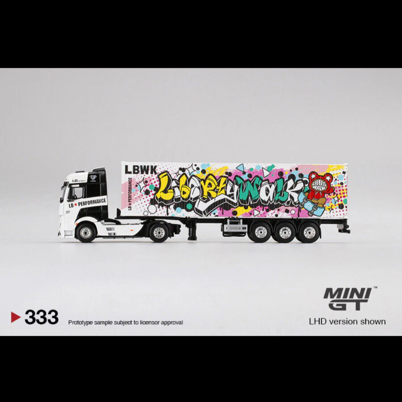 Mercedes Benz Actros 1:64 Diecast Truck Kuma Graffiti Container