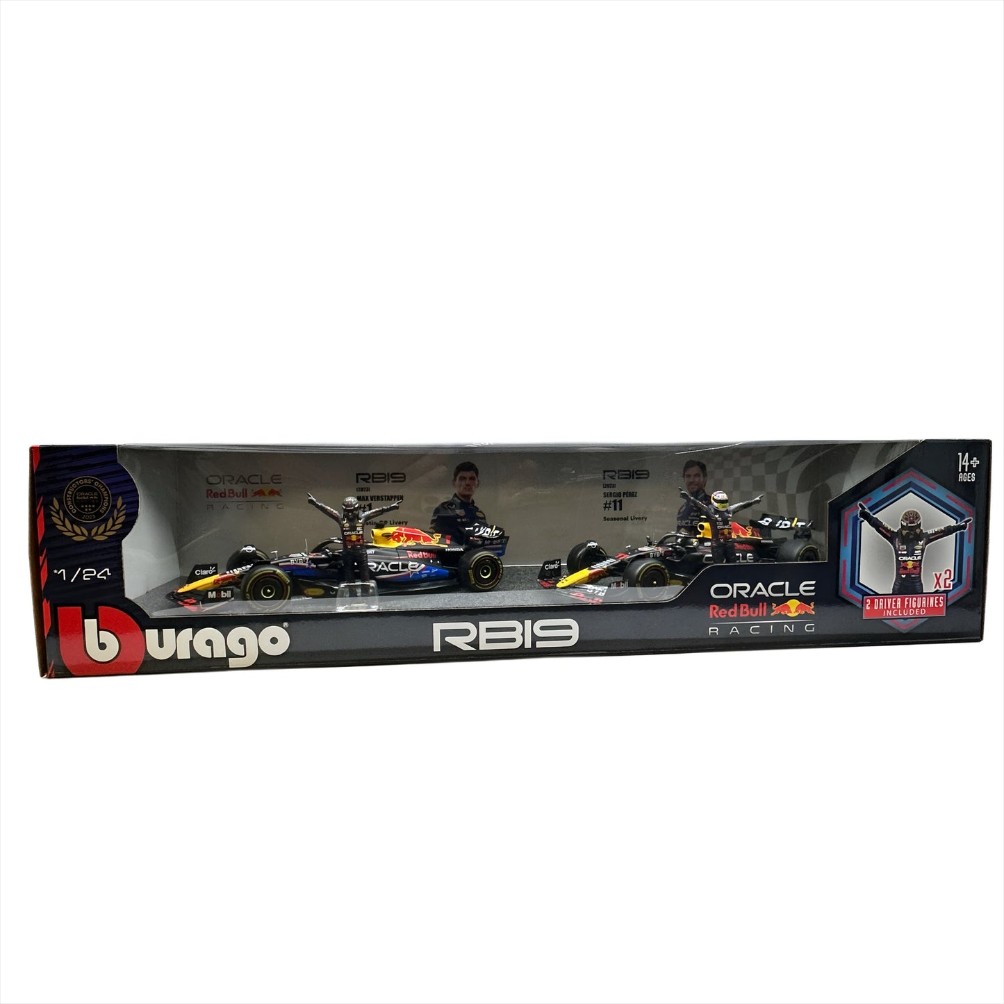 Formula One 1:24 Scale Race Cars With Driver Figures 2-Pack