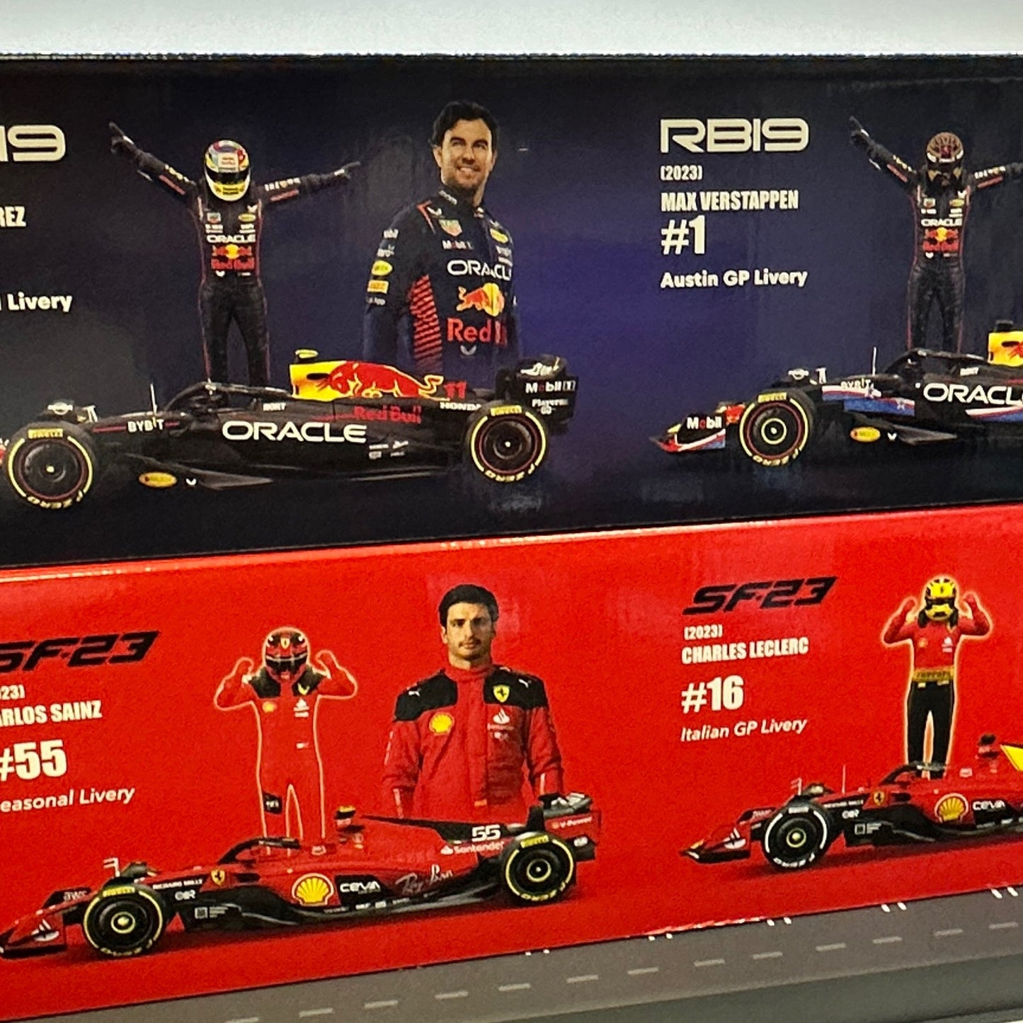 Formula One 1:24 Scale Race Cars With Driver Figures 2-Pack