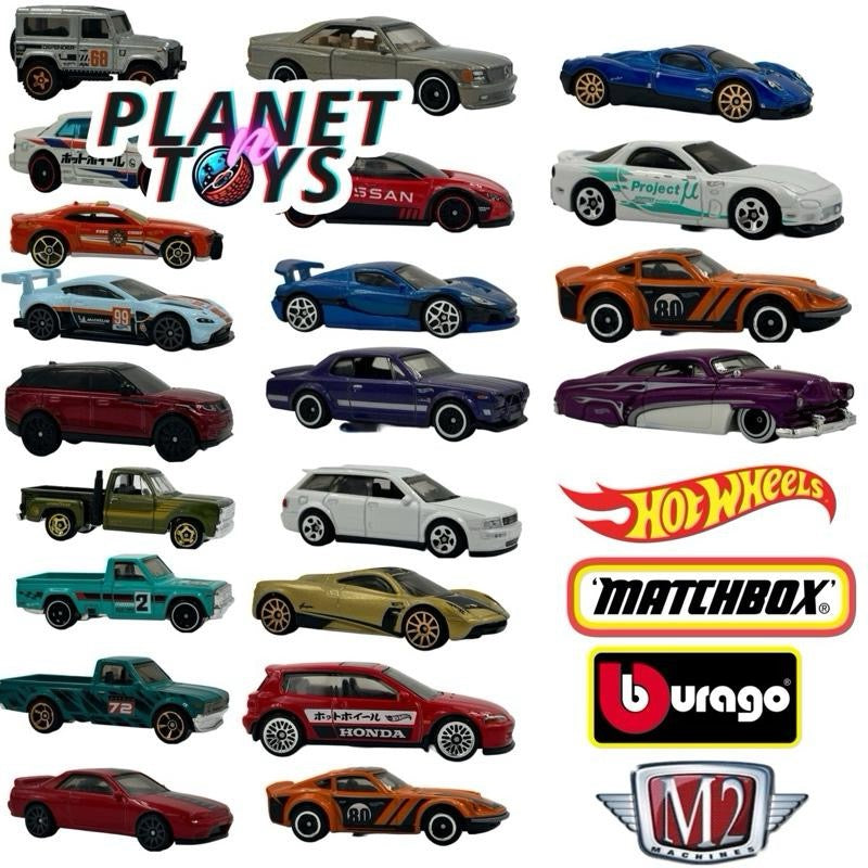 Hotwheels Assorted Loose Basic Mainlines Cars Variety Diecast Collectibles Scale 1:64 - Matchbox, Maisto, Majorrette, Jada, etc.
