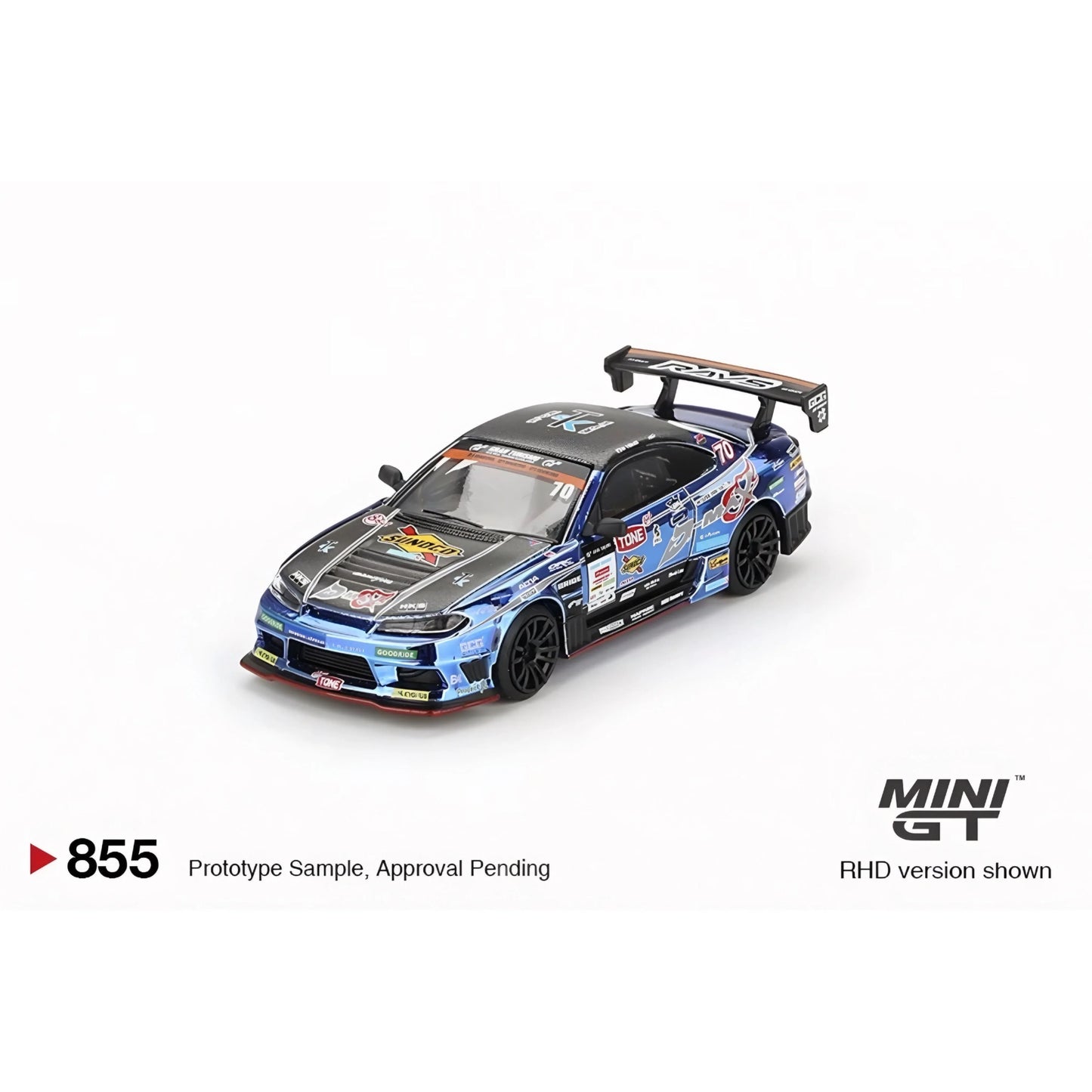 Mini GT Diecast Nissan Silvia S15 Dmax 70 Racing Replica - ToylandEU