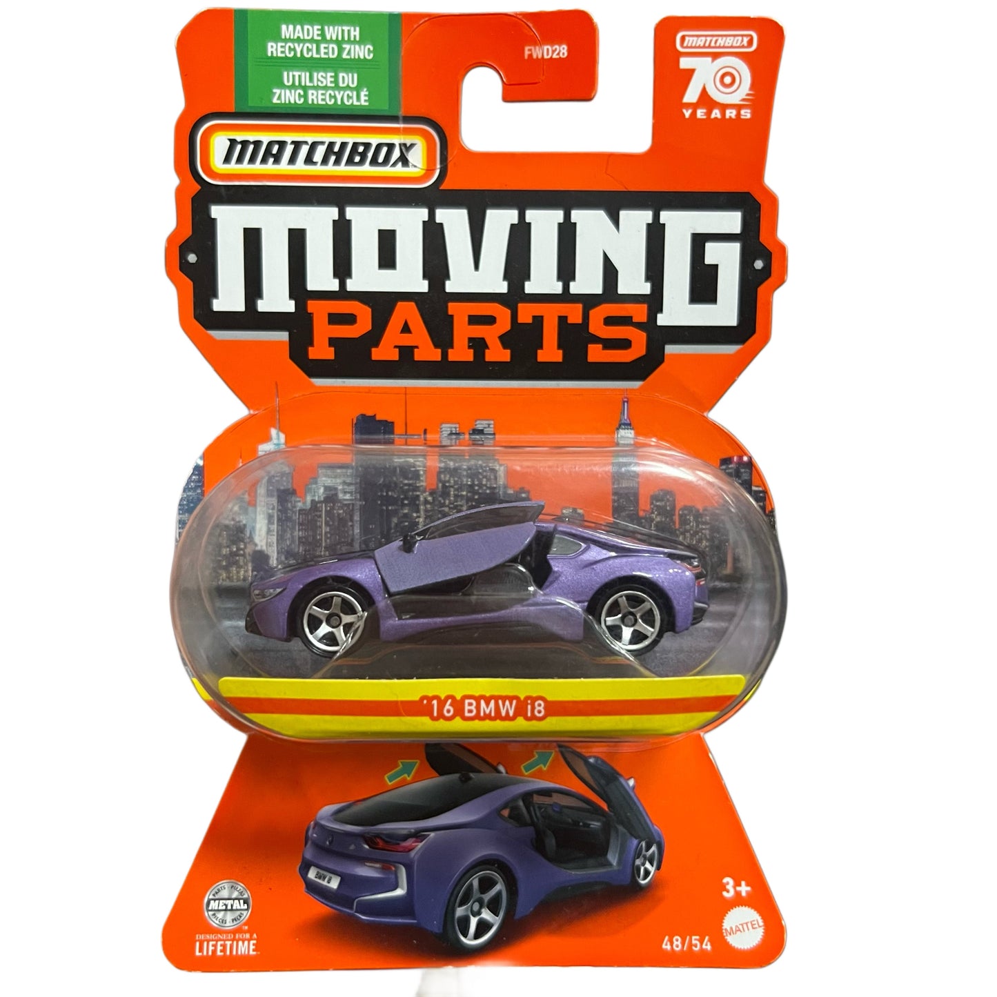Matchbox Moving Parts Assorted Diecast Cars With Opening Doors