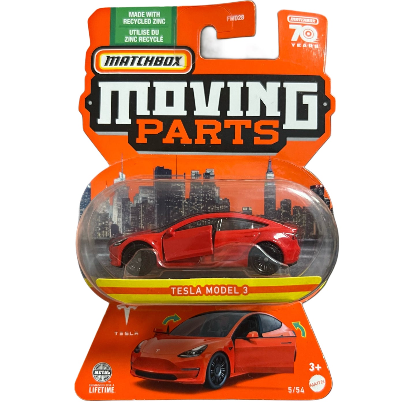 Matchbox Moving Parts Assorted Diecast Cars With Opening Doors