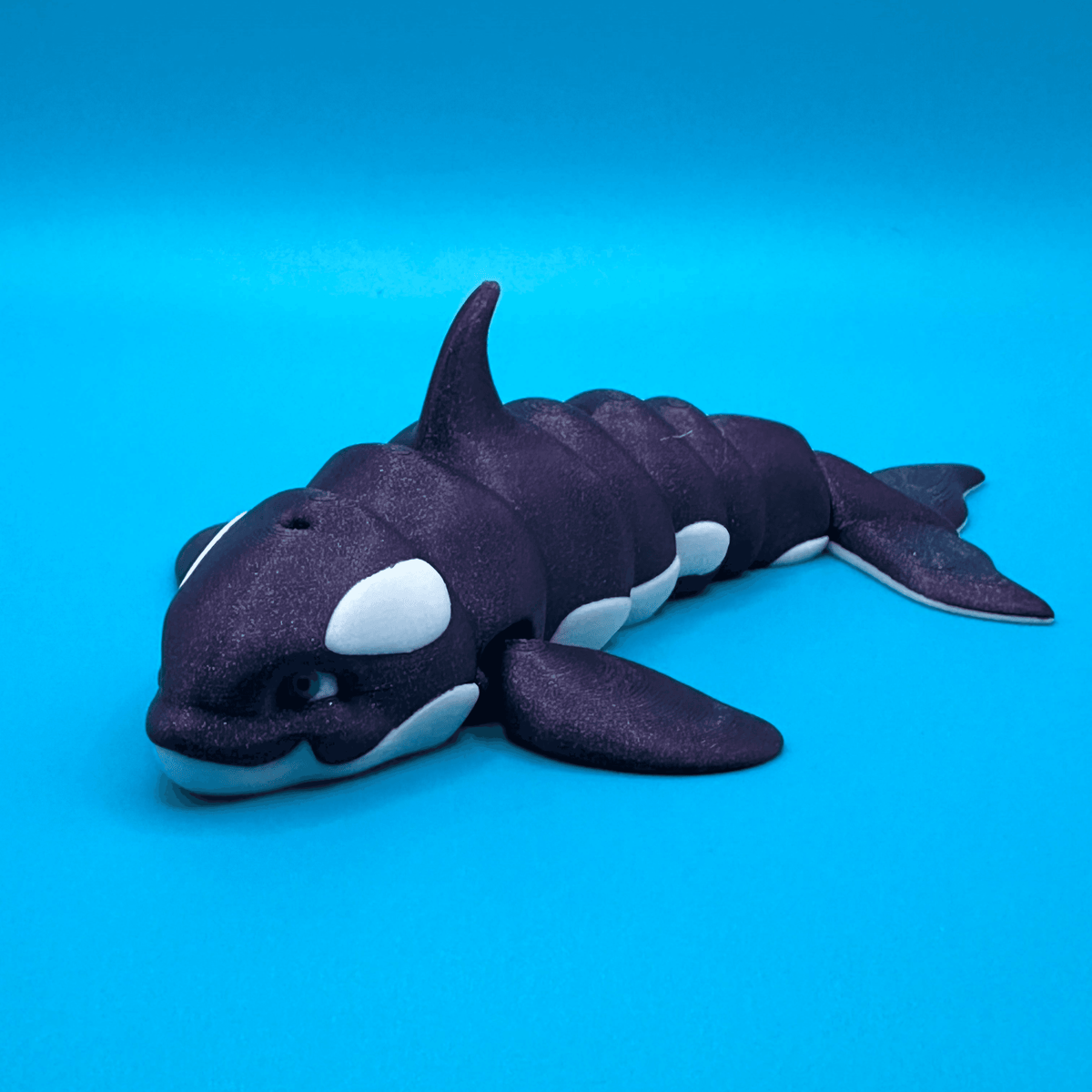Flexi Orca Desk Toy | 3D Printed Build | Poseable Killer Whale | Office Decor