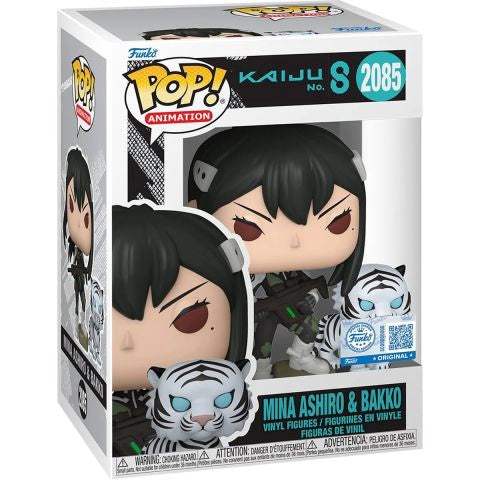Funko Pop! Kaiju No 8 Mina Ashiro W Bakko Buddy Pop Figure Special Edition | Vinyl Figure | Kaiju No. 8 Fans