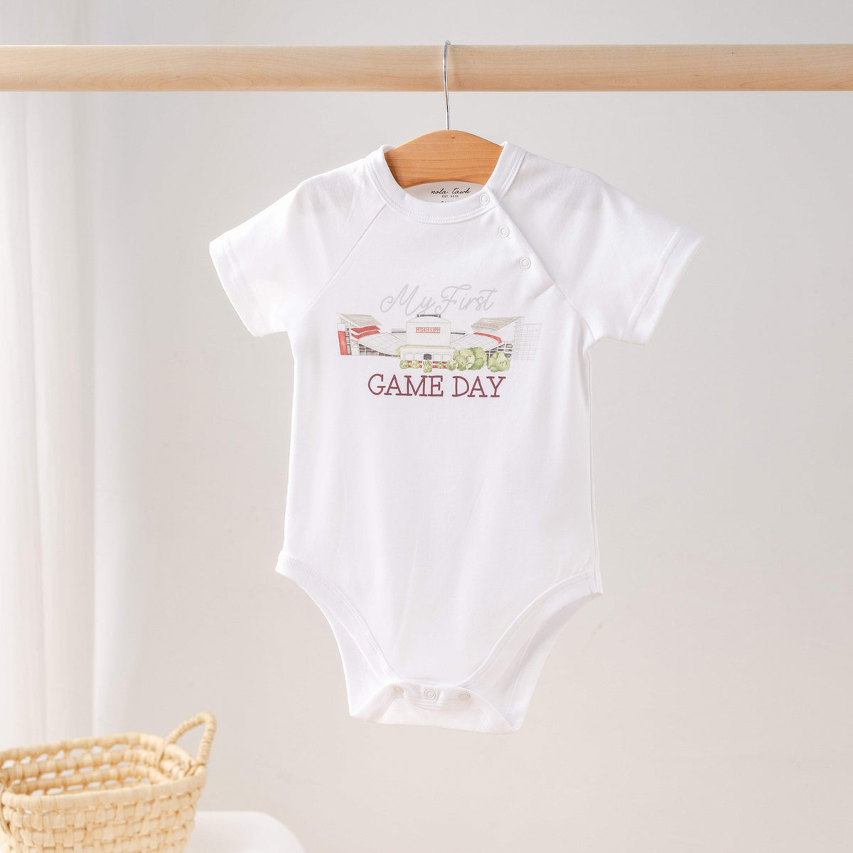 Baby Onesie | Mississippi Bulldogs Fan | Organic Cotton | First Game Day