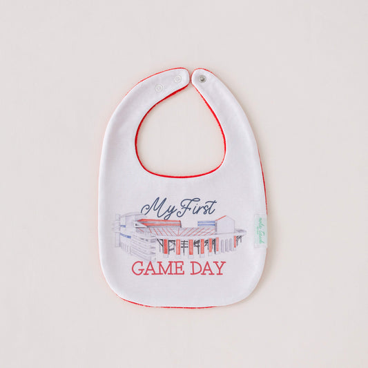 Baby Bib | Ole Miss Rebels | Organic Cotton Terrycloth Back | My First Game Day