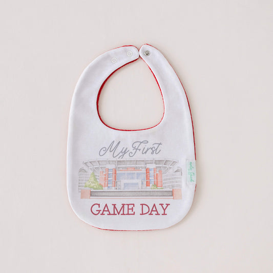 My First Game Day - Alabama | Organic Cotton Baby Bib | Nola Tawk