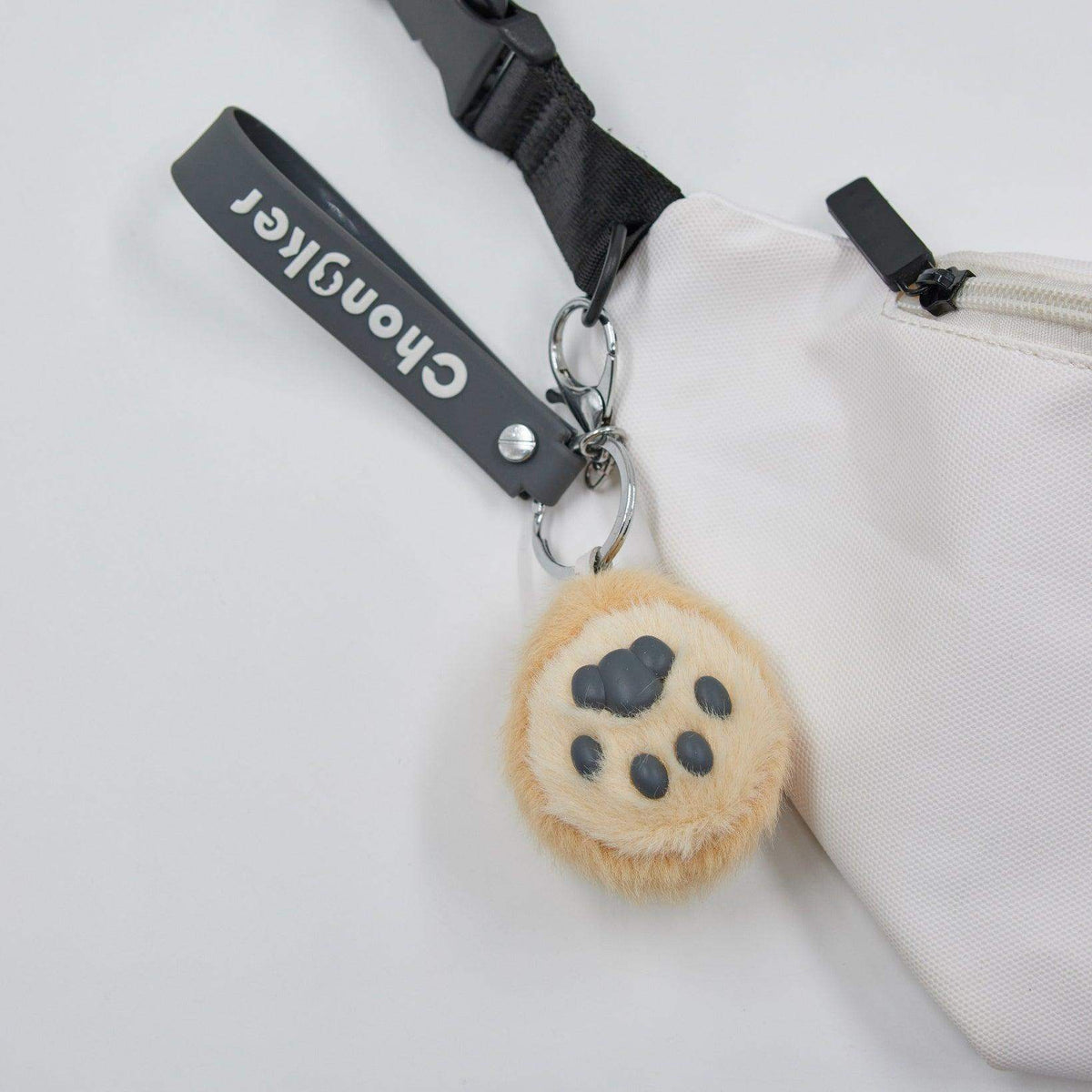 Cat Paw Keychain | Plush Soft Body | Silicone Bean Filling | Two Color Sets
