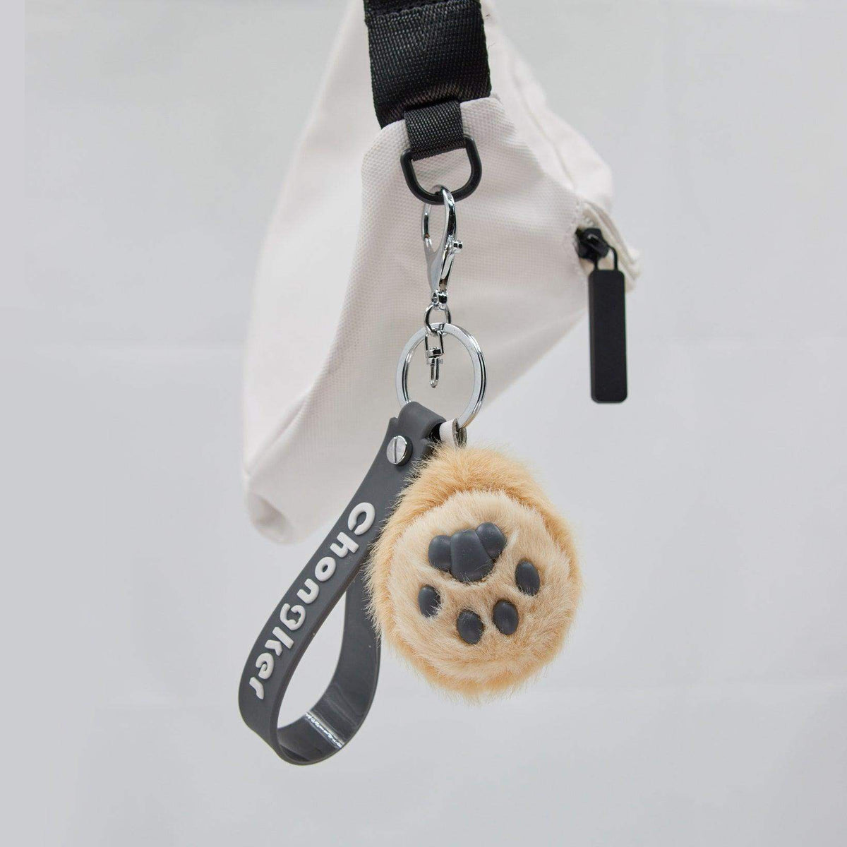 Cat Paw Keychain | Plush Soft Body | Silicone Bean Filling | Two Color Sets