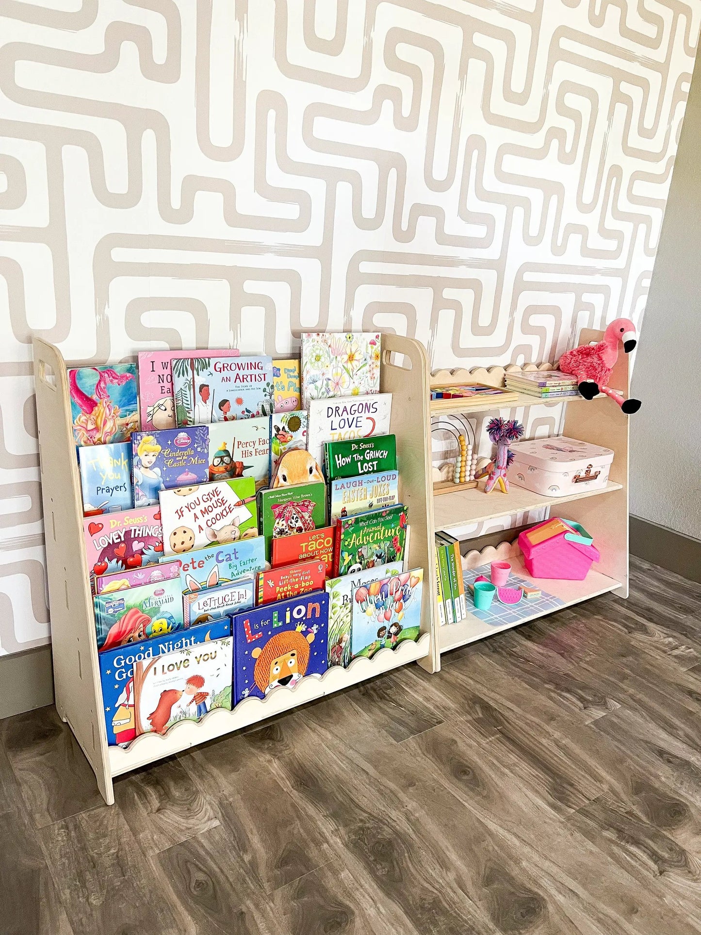 RAY+ROY- Scalloped Toy Shelf + Bookshelf - Bush Acres