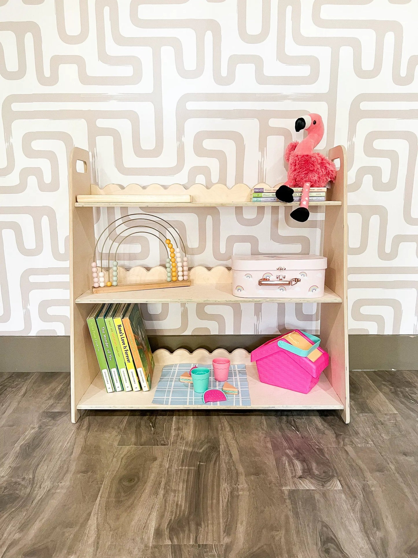 RAY- Scalloped Toy Shelf - Bush Acres