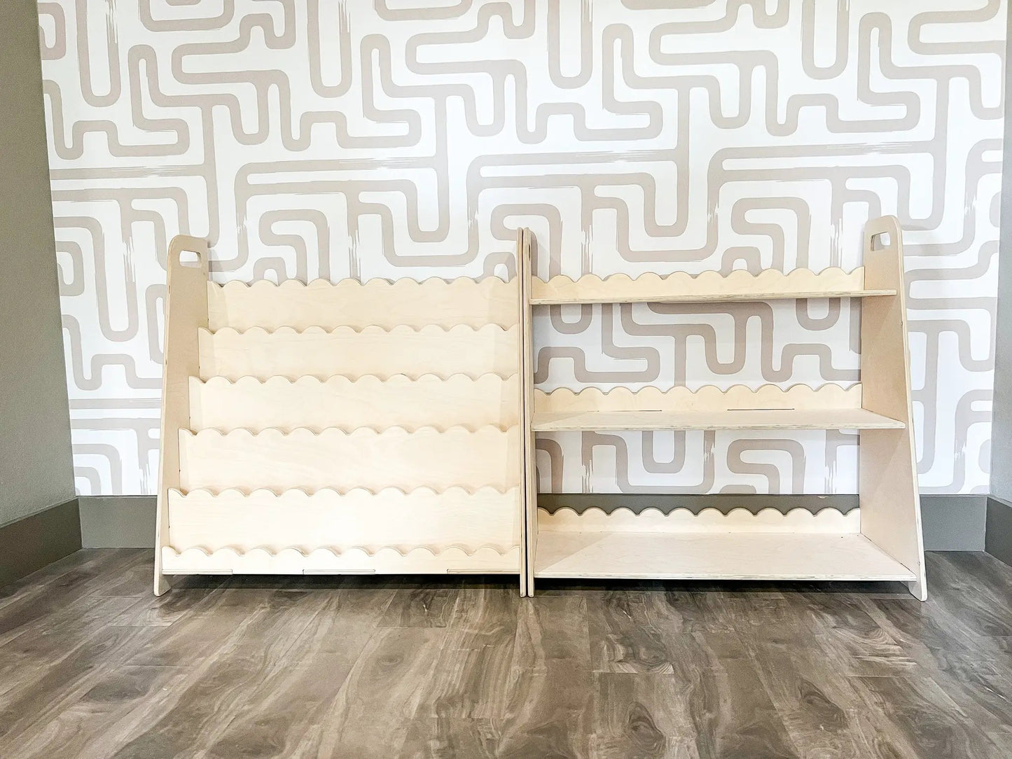 RAY+ROY- Scalloped Toy Shelf + Bookshelf - Bush Acres