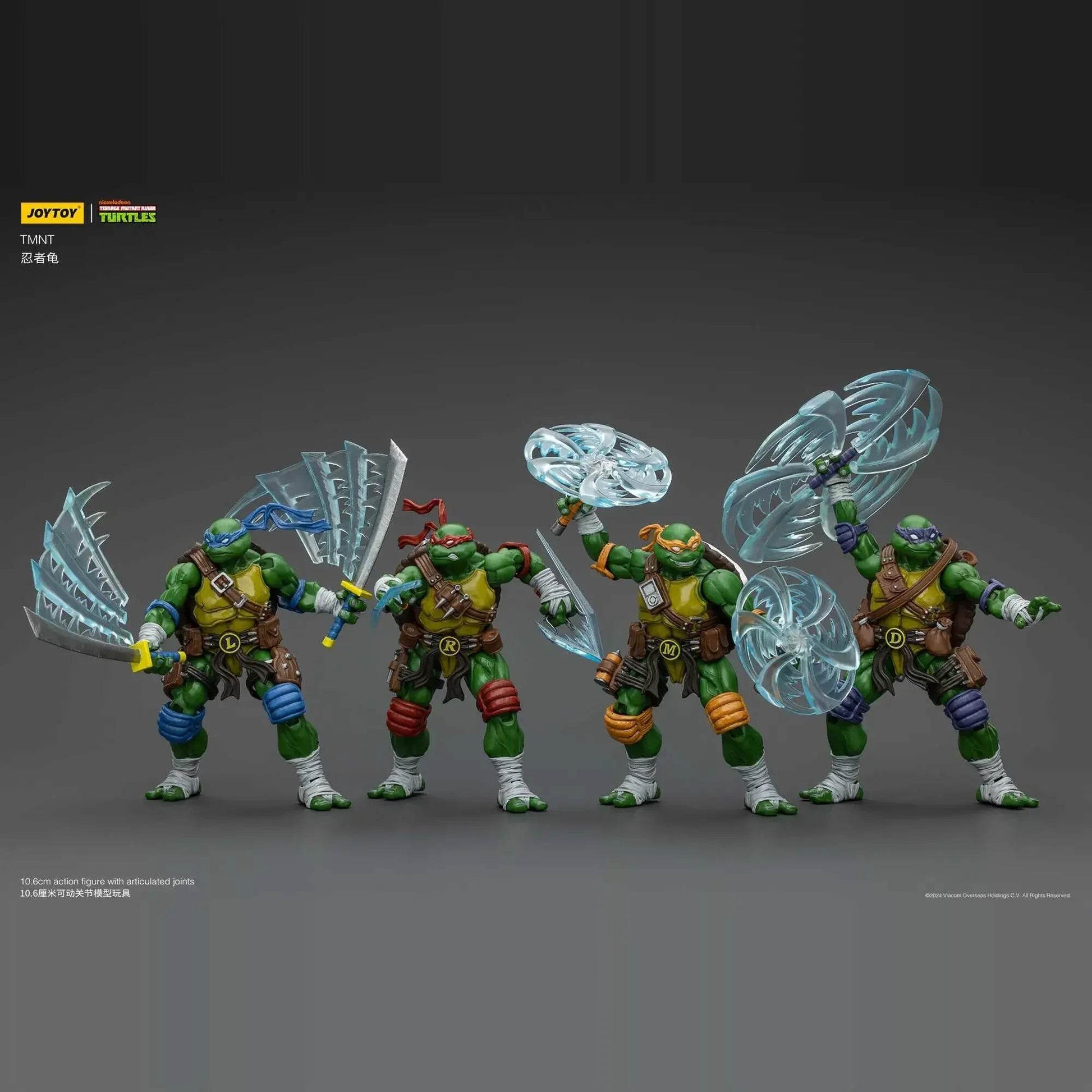 [IN STOCK] JOYTOY TMNT 1/18 Action Figures Individual or Set 4PCS - ToylandEU