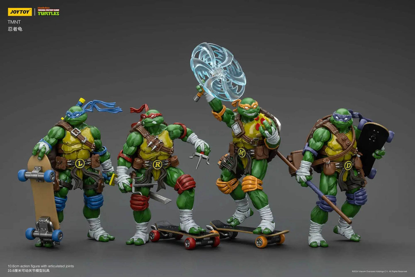 [IN STOCK] JOYTOY TMNT 1/18 Action Figures Individual or Set 4PCS - ToylandEU